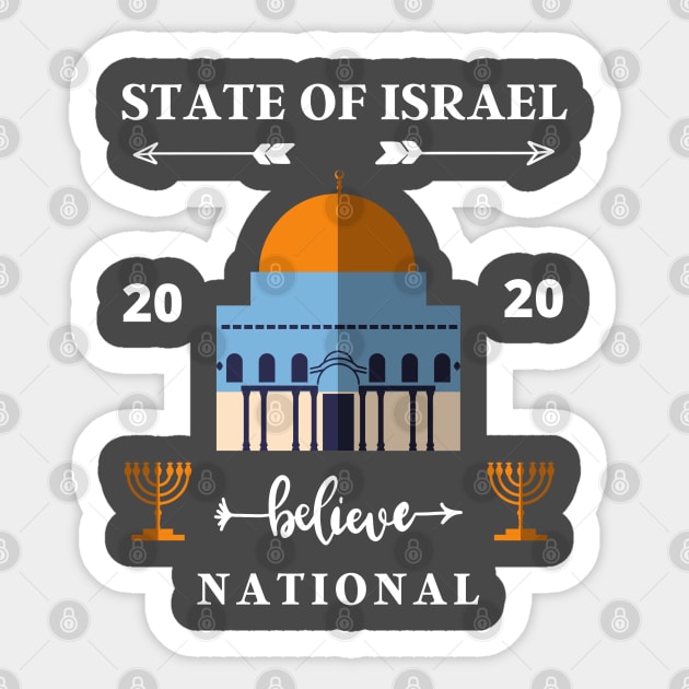 Israel 2020 Sticker by Grishman4u